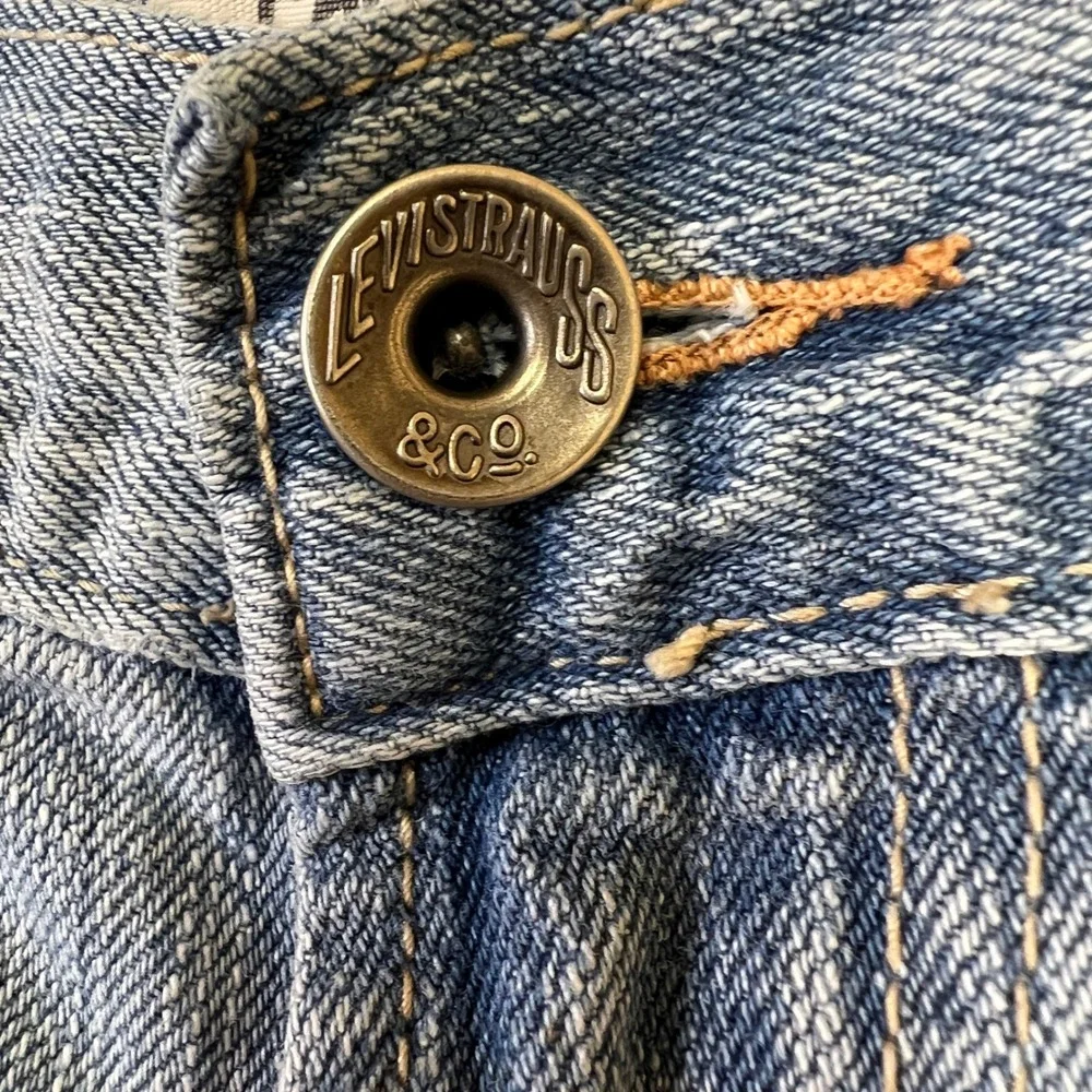 Levis Carpenter Shorts Mens W34 Blue Denim Light Wash  Utility Work Baggy Jorts